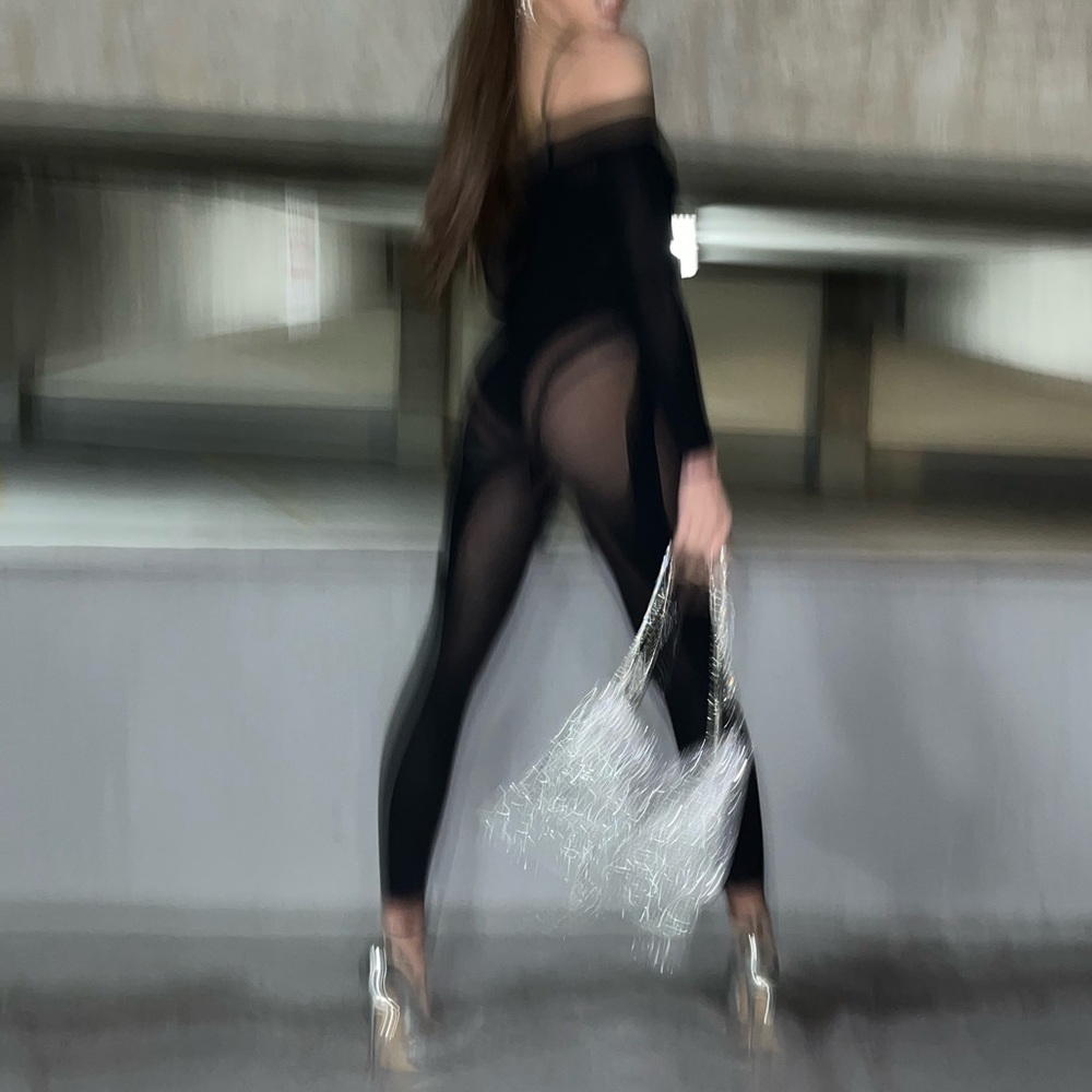 Mesh Jumpsuit - Picture 2 of 5